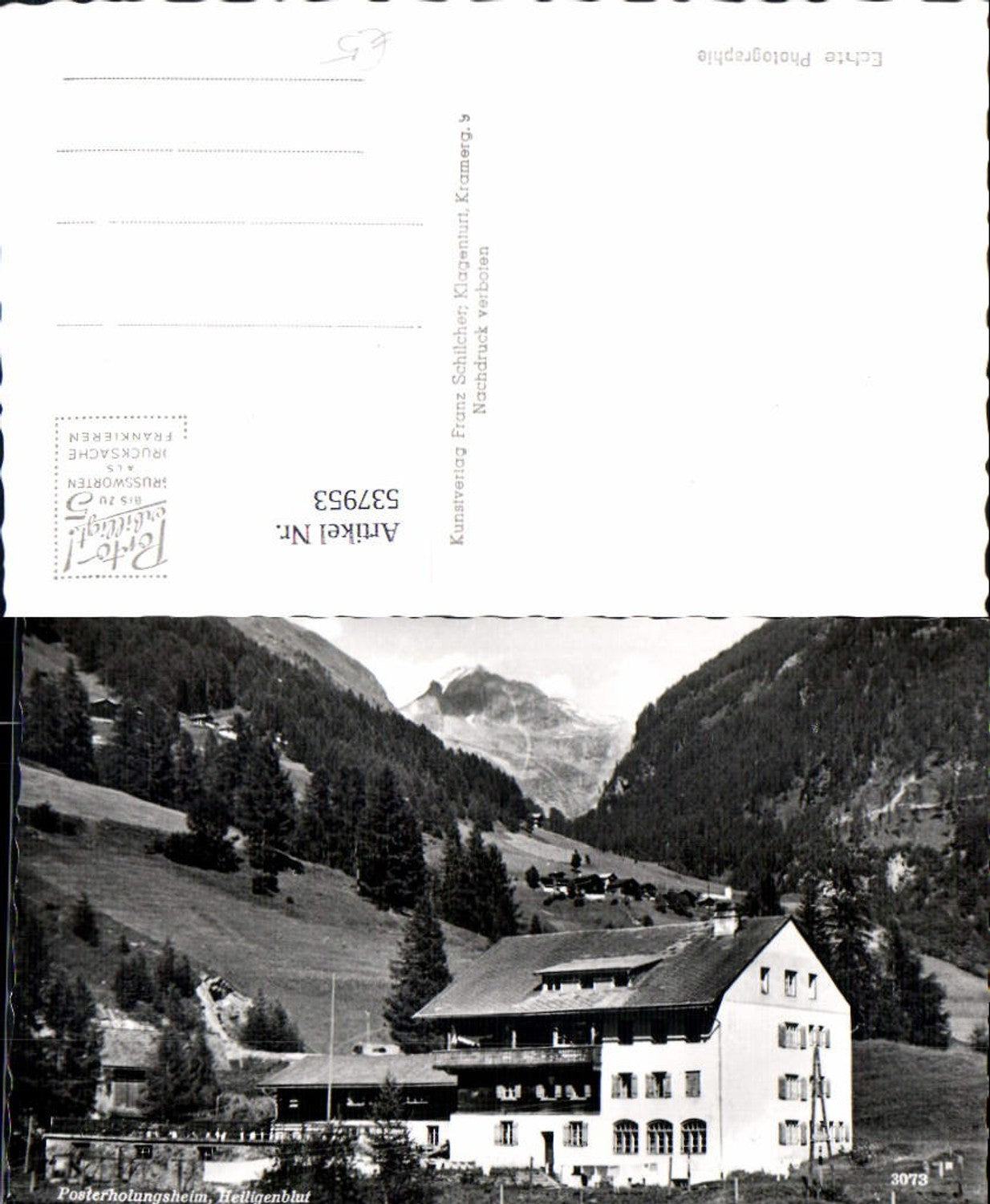 537953,Heiligenblut Posterholungsheim Pension
