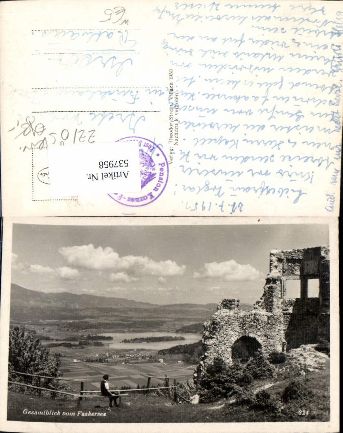537958,Faak am See Faakersee Drobollach Ruine Finkenstein