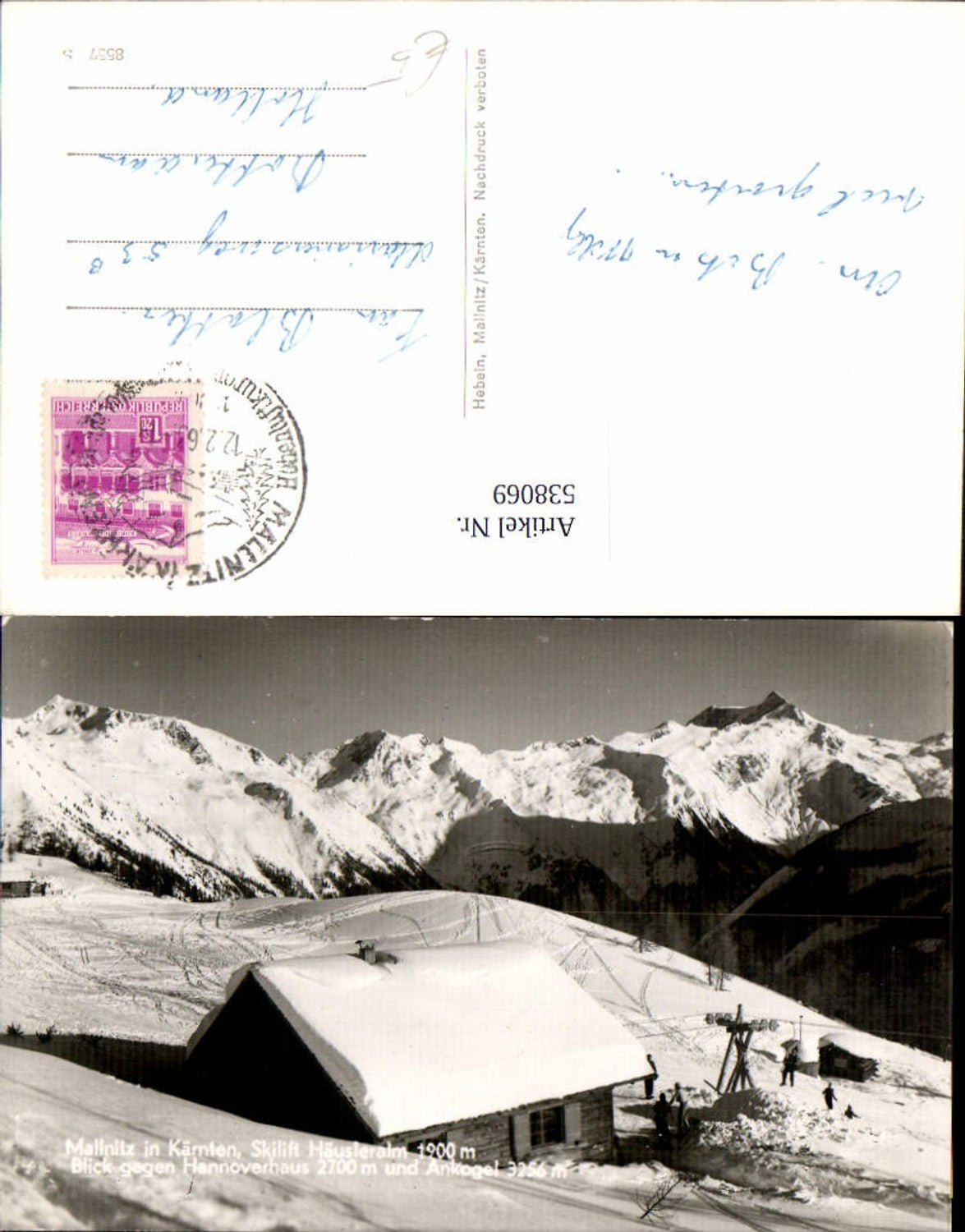 538069,Mallnitz in Kärnten Skilift Häusleralm Hannoverhaus Ankogel