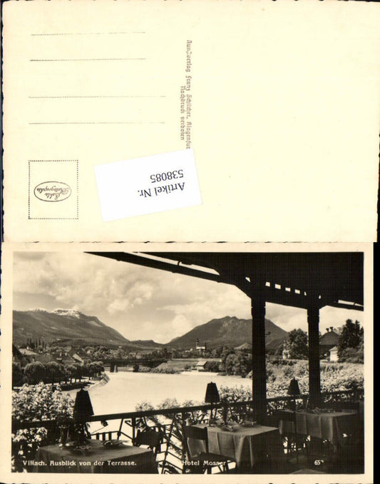 538085,Villach Ausblick vom Hotel Mosser Terasse