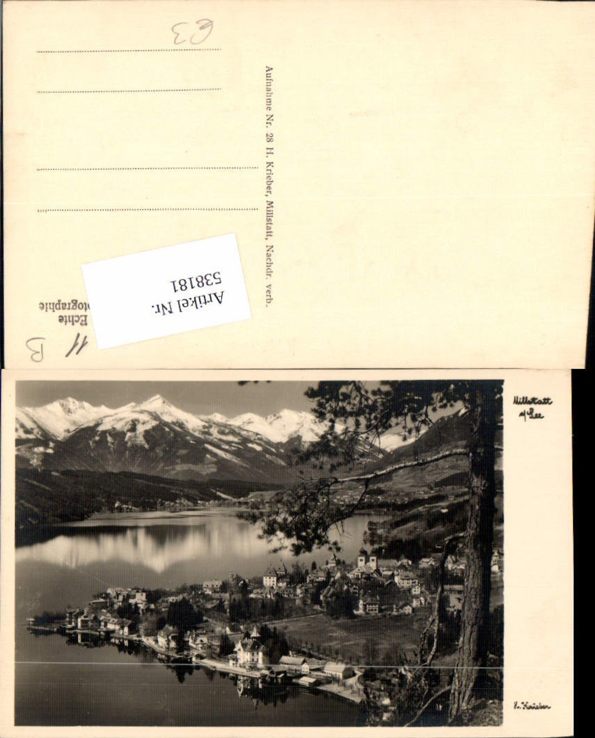 538181, Millstatt am See pub H. Krieber 28
