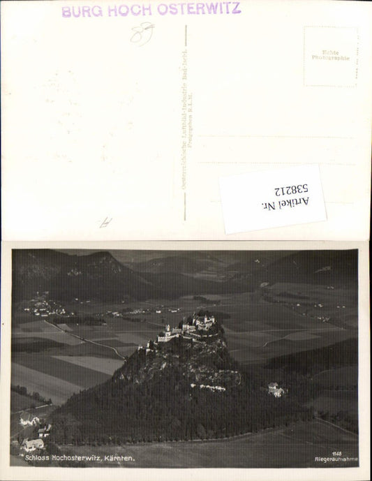 538212,tolle Fliegeraufnahme 1148 Burg Hochosterwitz b. Launsdorf St. Veit an der Glan