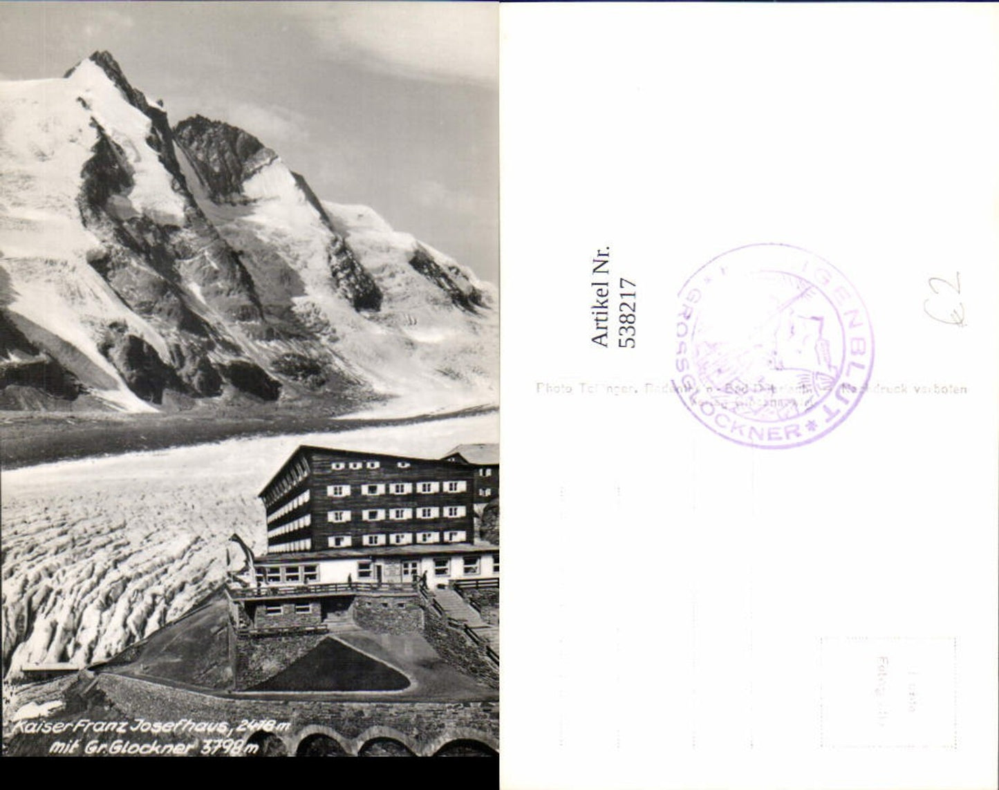538217, Grossglockner High Alpine Road Heiligenblut Kaiser Franz Josef House