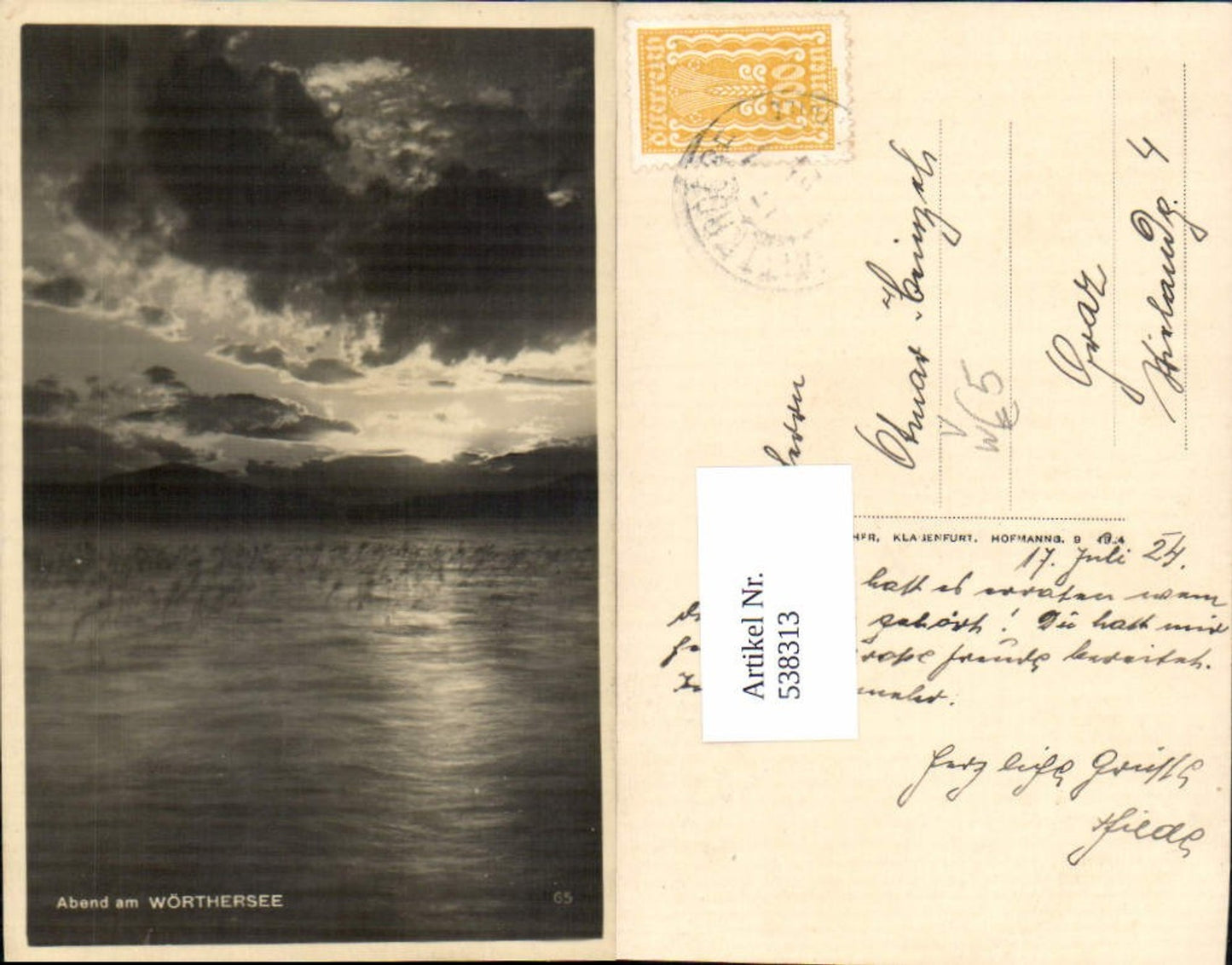 Alte Ansichtskarte – Old Postcard