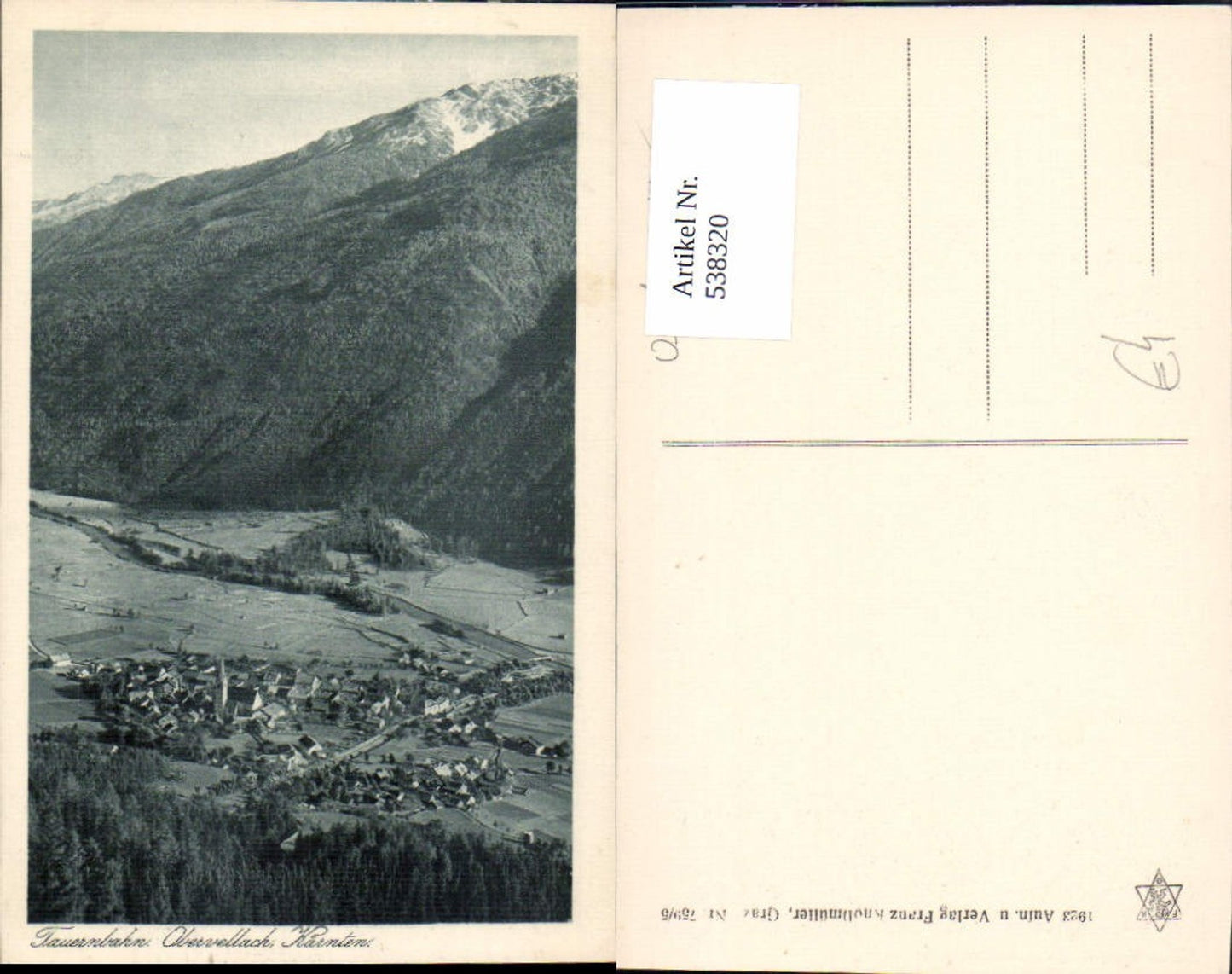 538320,Tauernbahn Obervellach