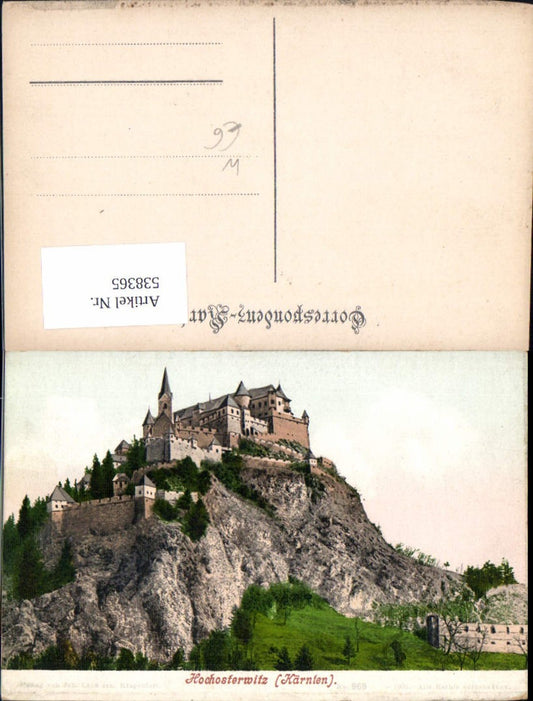 538365,tolle AK Hochosterwitz Burg b. Launsdorf St. Veit an der Glan pub Leon 969