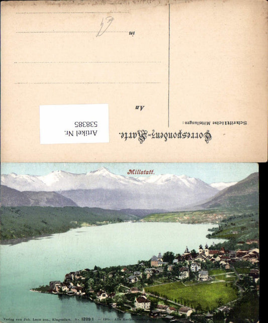 538385,tolle AK Millstatt am See pub Leon 1209/1
