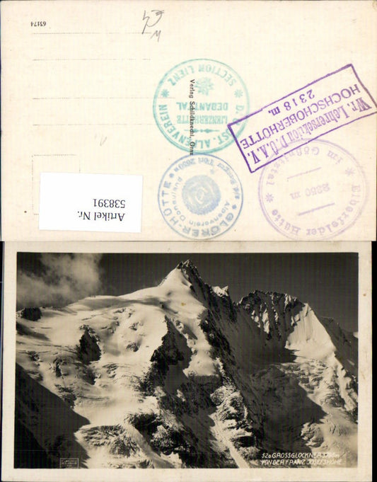 538391,Grossglockner v.d. Franz Josefshöhe Heiligenblut pub Schildknecht