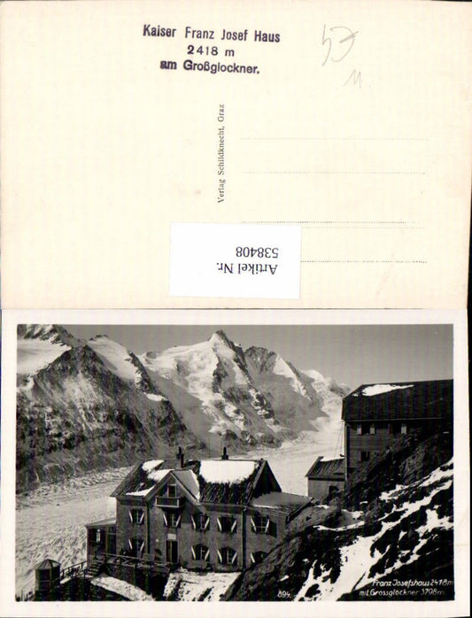 538408,Franz Josefshaus Grossglockner Heiligenblut pub Schildknecht