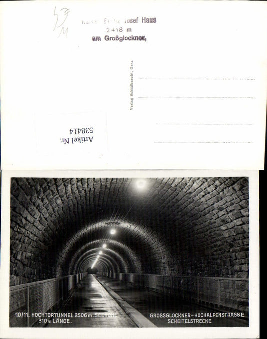 538414,Grossglockner Hochalpenstrasse Heiligenblut Hochtortunnel