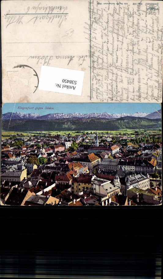 538450,tolle AK Klagenfurt gegen Süden pub Leon 159