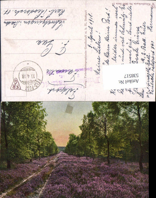 538517,Lüneburger Heide Lüneburg Feldpost Fussartillerie Batl 40