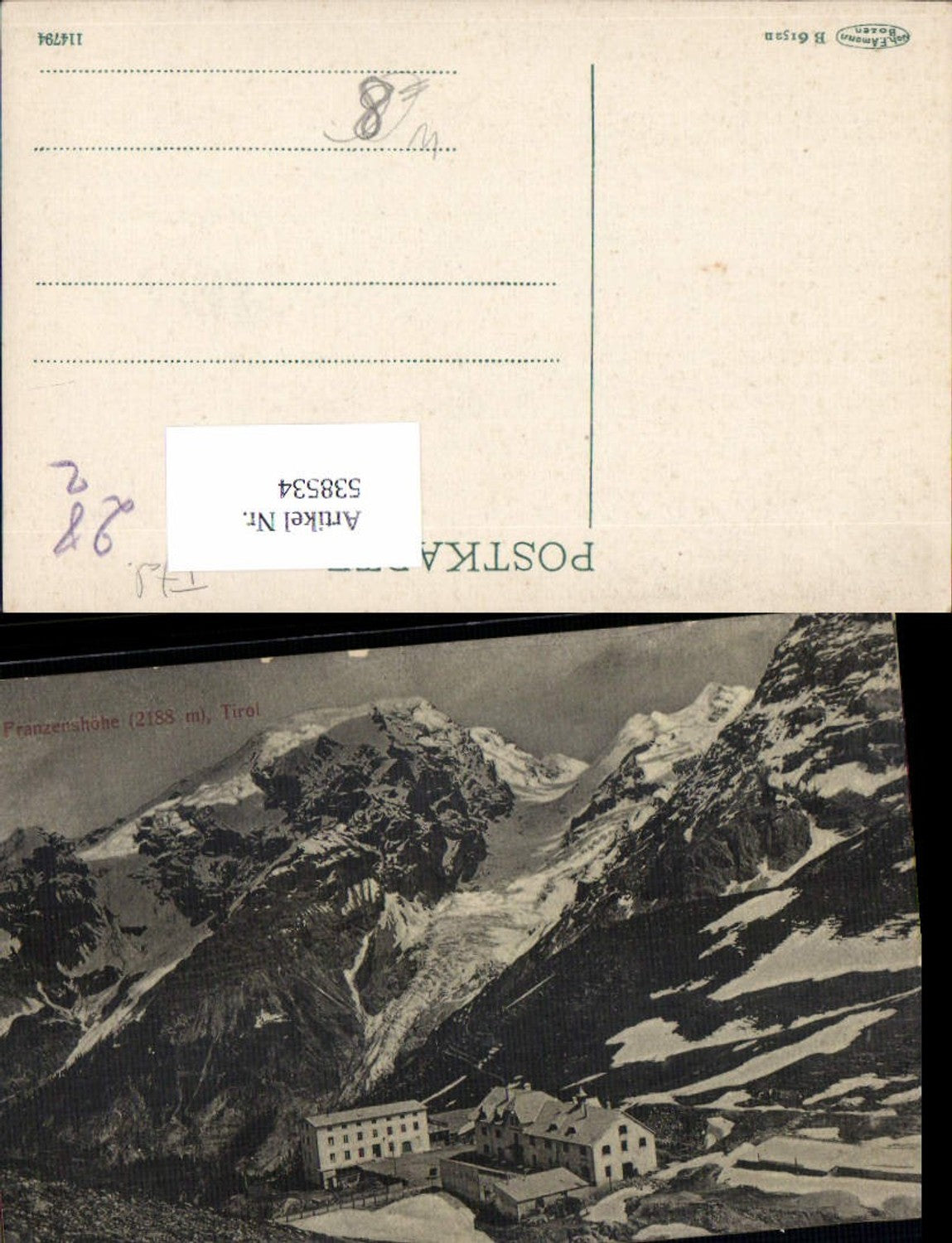 Alte Ansichtskarte – Old Postcard