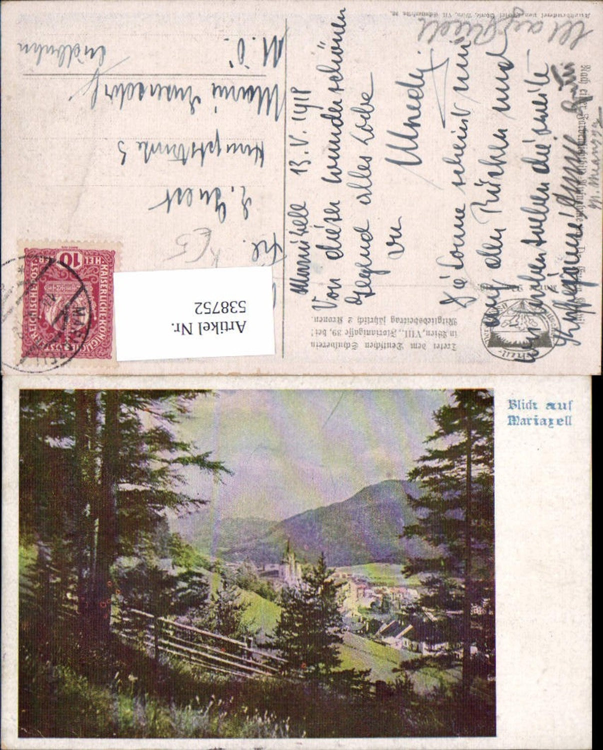 538752,Deutscher Schulverein 910 Maria Zell Mariazell