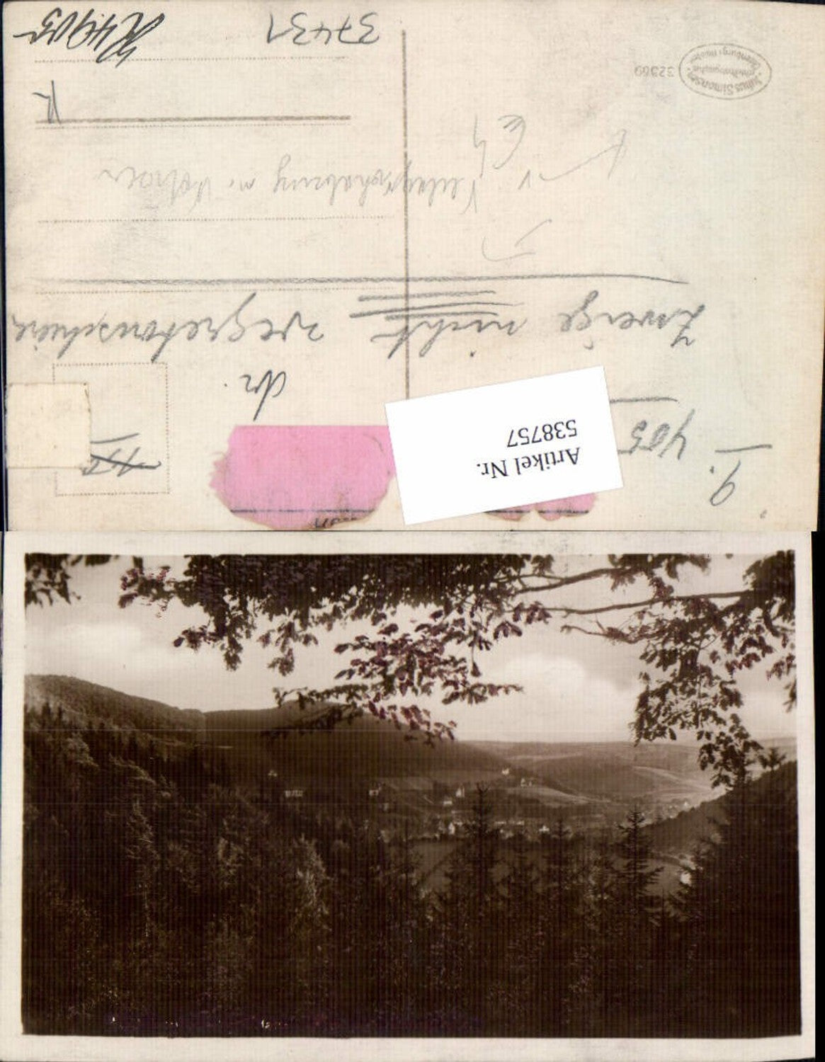 538757,Fotokunst Verlagsrohabzug Julius Simonsen Oldenburg m. Vermerke v. Fotograf