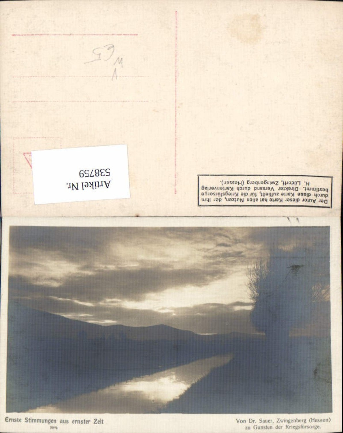 538759,Fotokunst Dr. Sauer Zwingenberg Ernste Stimmung aus ernster Zeit 4