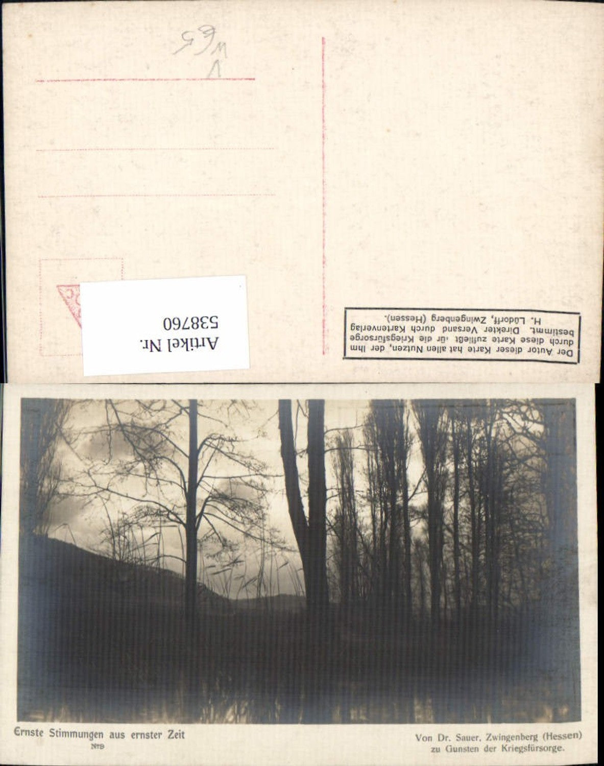 538760,Fotokunst Dr. Sauer Zwingenberg Ernste Stimmung aus ernster Zeit 9