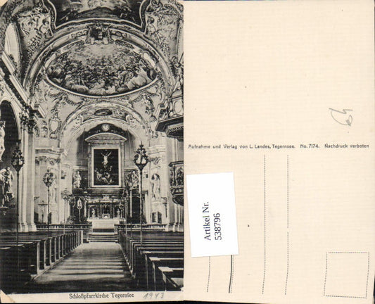 538796,Fotokunst L. Landes Schloßpfarrkirche Tegernsee Altar