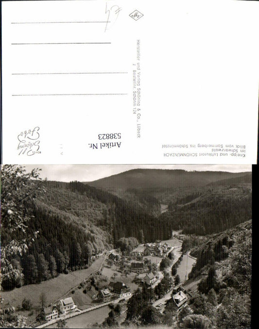 538823,Fotokunst Schöning u. Co. Schönmünzach Blick v. Sommerberg