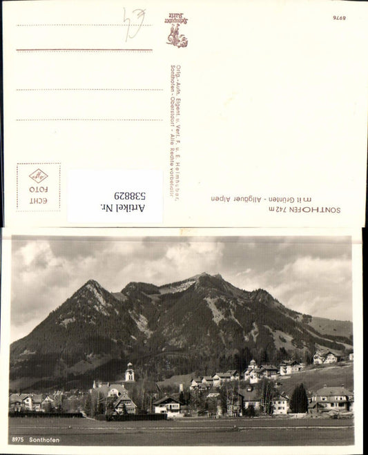 538829,Fotokunst F. u. E. Heimhuber Sonthofen m. Grünten