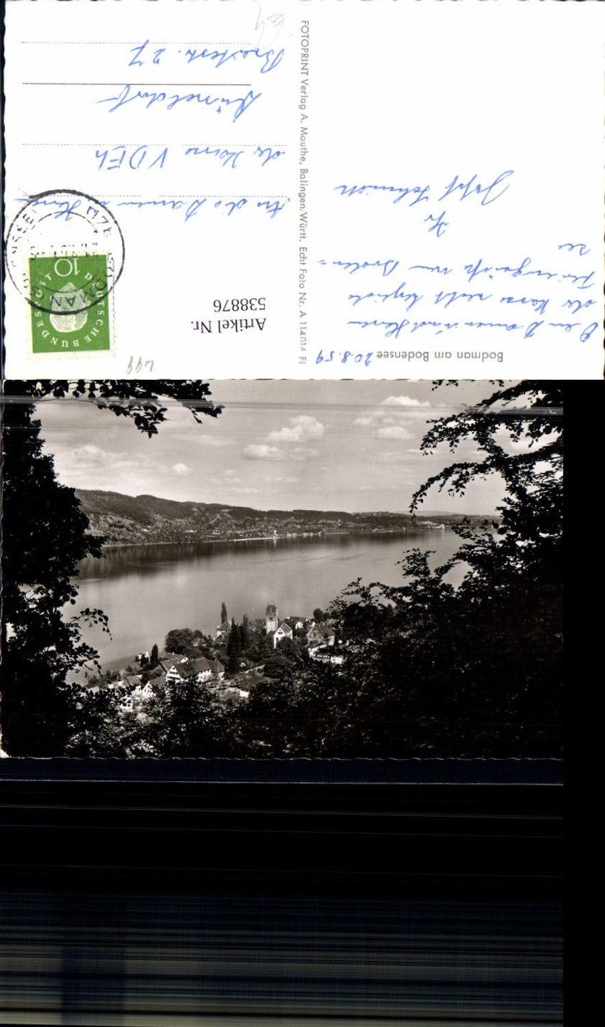 538876, photo art photo print A. Mauthe Bodman on Lake Constance