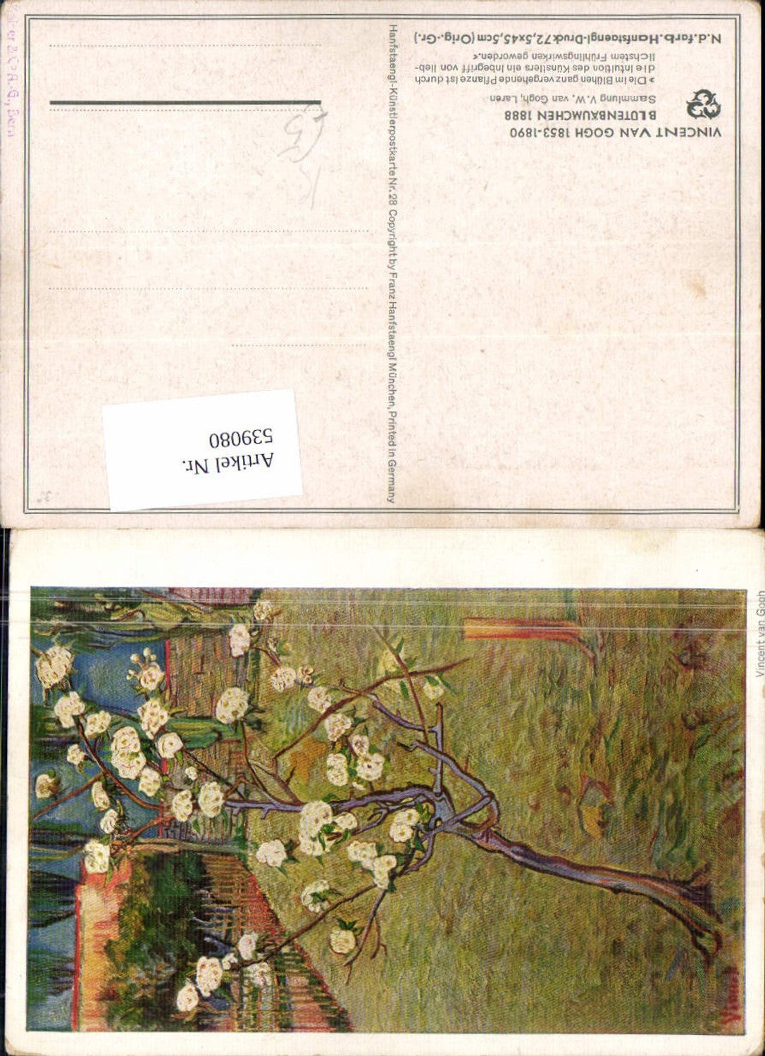 539080,Künstler AK Vincent van Gogh Blütenbäumchen
