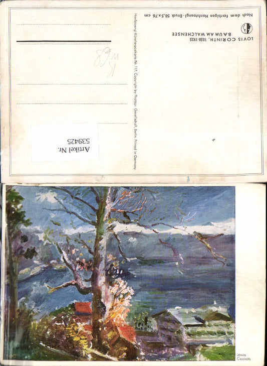 539425,seltene Künstler AK Lovis Corinth Baum am Walchensee Kochel Bad Tölz