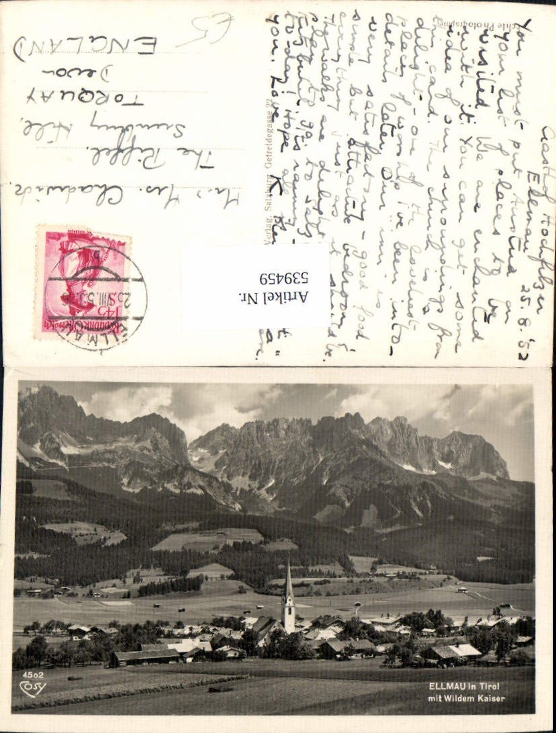 Alte Ansichtskarte – Old Postcard