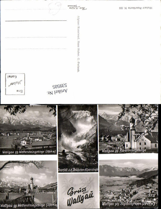 539505,Mehrbild Ak Wallgau Isarfall Kirche