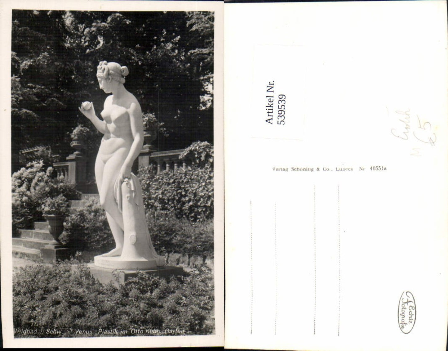 539539,Skulptur Statue Erotik Akt Wildbad im Schwarzwald
