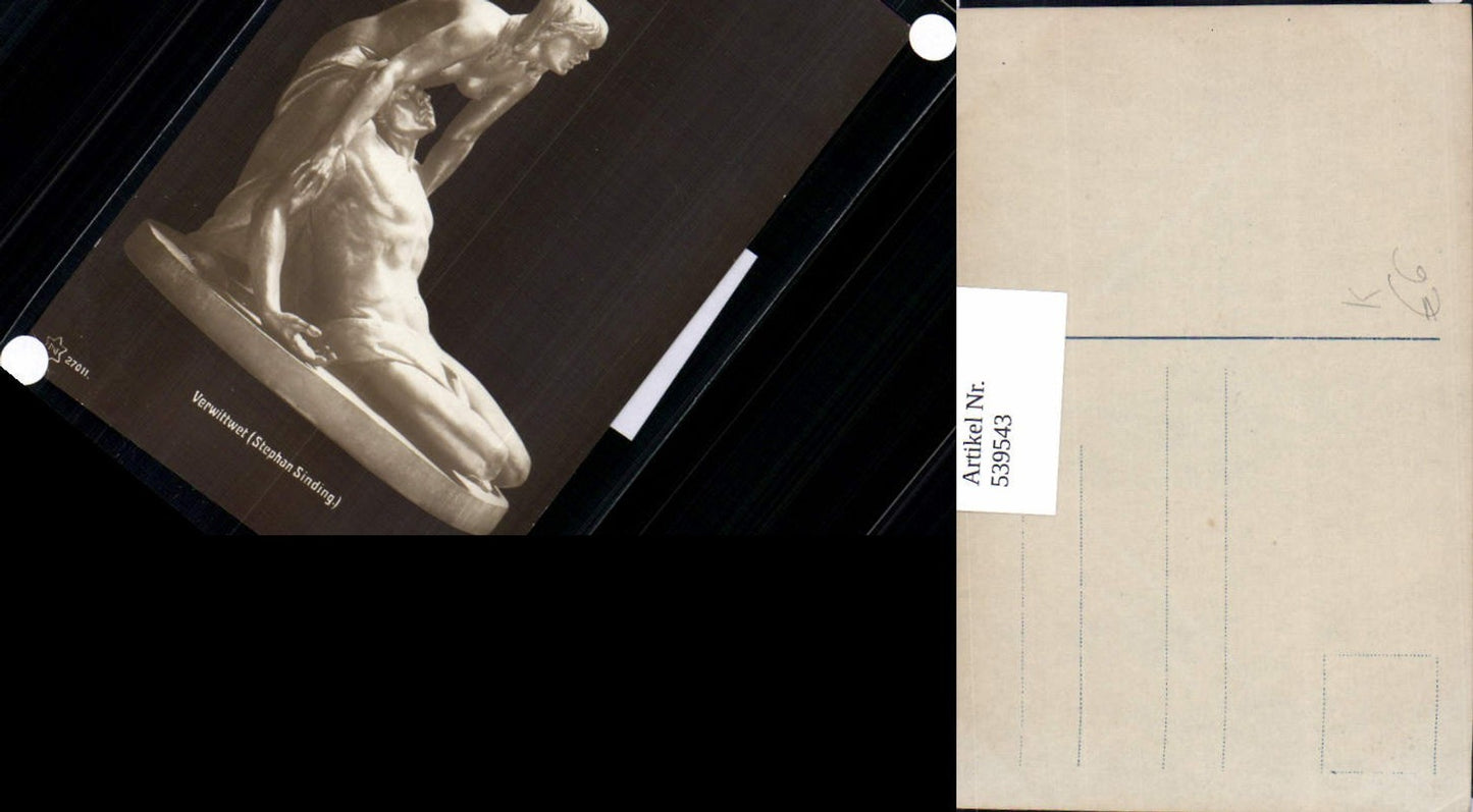 539543,Skulptur Statue Erotik Akt Stephan Sinding Verwittwet