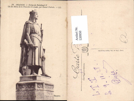 539950,Orange Statue de Raimbaud II Ritter Monument