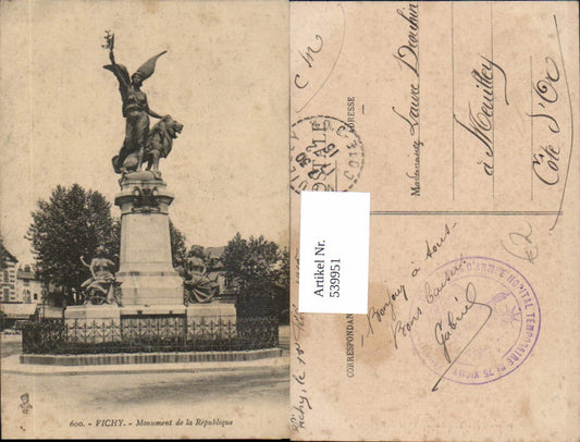 539951,Vichy Monument de la Republique Statue