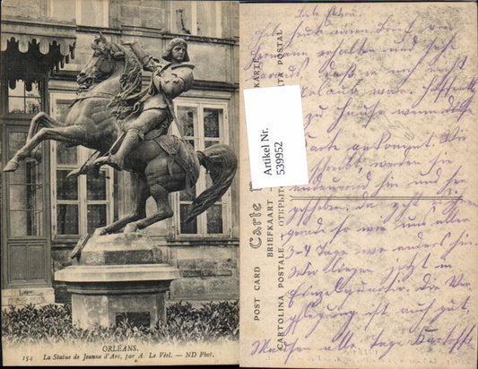 539952,Orleans La Statue de Jeanne d Arc Monument