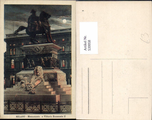 539958,Milano Mailand Statue Monument Monumento a Vittorio Emanuele II