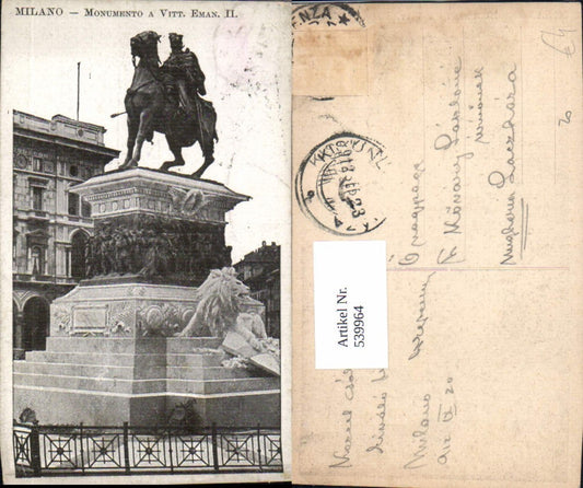 539964,Milano Mailand Monumento a Vittorio Emanuele II Reiterdenkmal Statue Monument