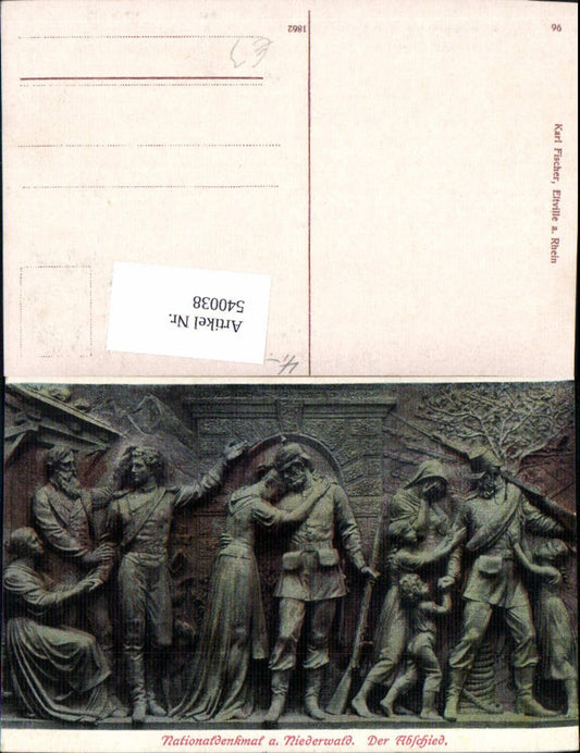 540038,Niederwald Relief Nationaldenkmal Der Abschied Statue Monument