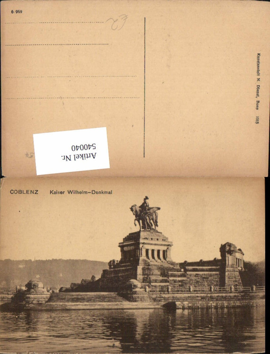540040,Coblenz Kaiser Wilhelm Denkmal Statue Monument