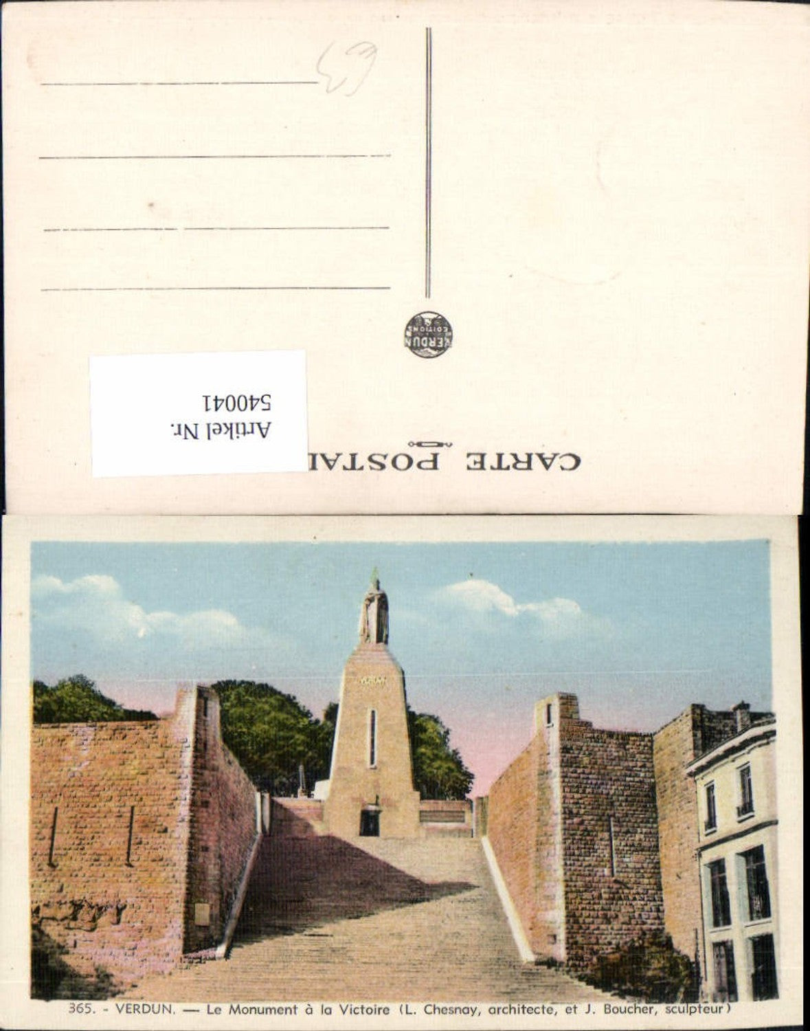540041,Verdun Le Monument a la Victoire Statue Monument