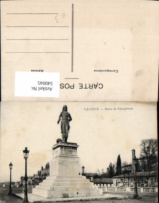 540045,Valence Statue de Championnet Monument