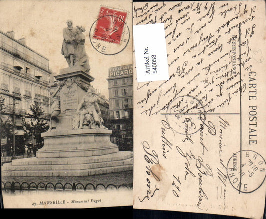 540058,Marseille Statue Monument Puget