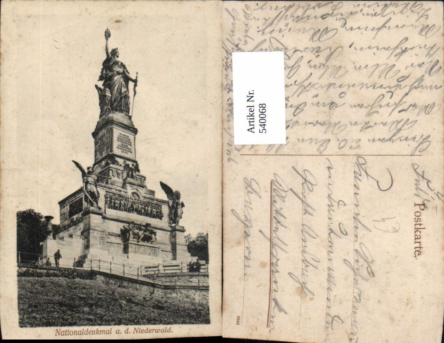 540068,Niederwald Nationaldenkmal Statue Monument
