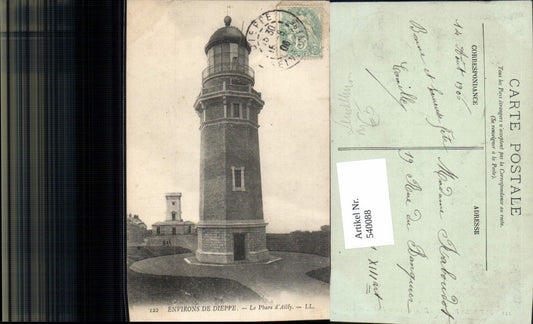 540088,Environs de Dieppe Le Phare d Ailly Leuchtturm