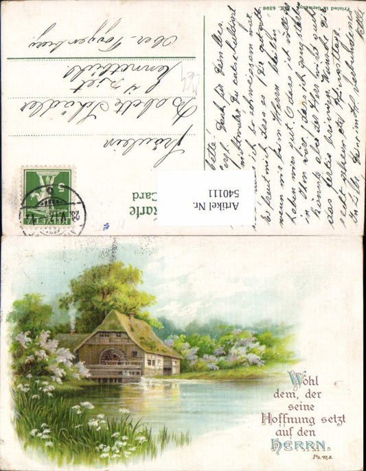 540111,Litho Mühle Wassermühle