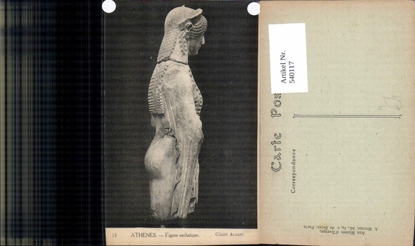 540117,Athenes Athen Figure archaique Archäologie Ausgrabung