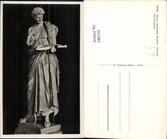 540122,Roma Rom Giovane Sacerdotessa Skulptur Archäologie Ausgrabung