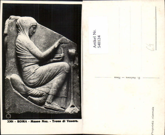 540124,Roma Rom Trono di Venere Relief Frau Archäologie Ausgrabung