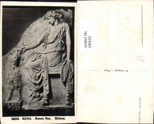 540125,Roma Rom Rilievo Relief Frau Ziegenbock Ziege Archäologie Ausgrabung