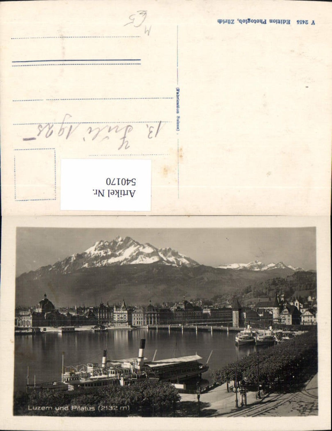 Alte Ansichtskarte – Old Postcard