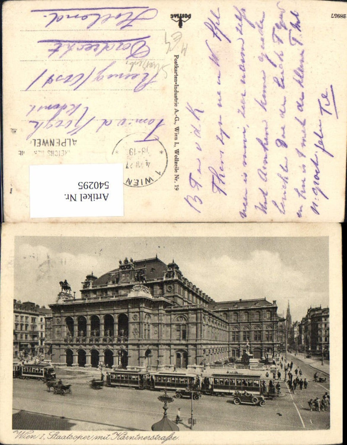 Alte Ansichtskarte – Old Postcard